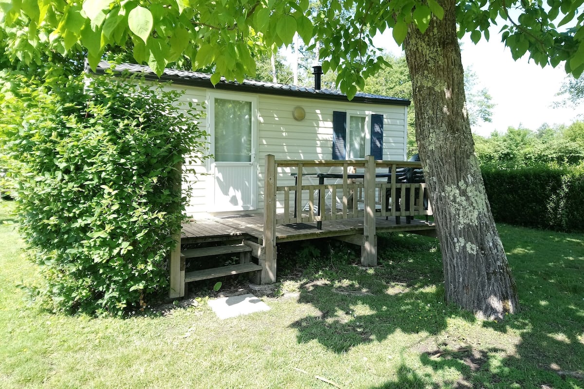 Mobile Home, 2 Bedrooms, River View | Individually decorated, individually furnished, blackout curtains
