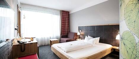 Minibar, in-room safe, desk, blackout curtains