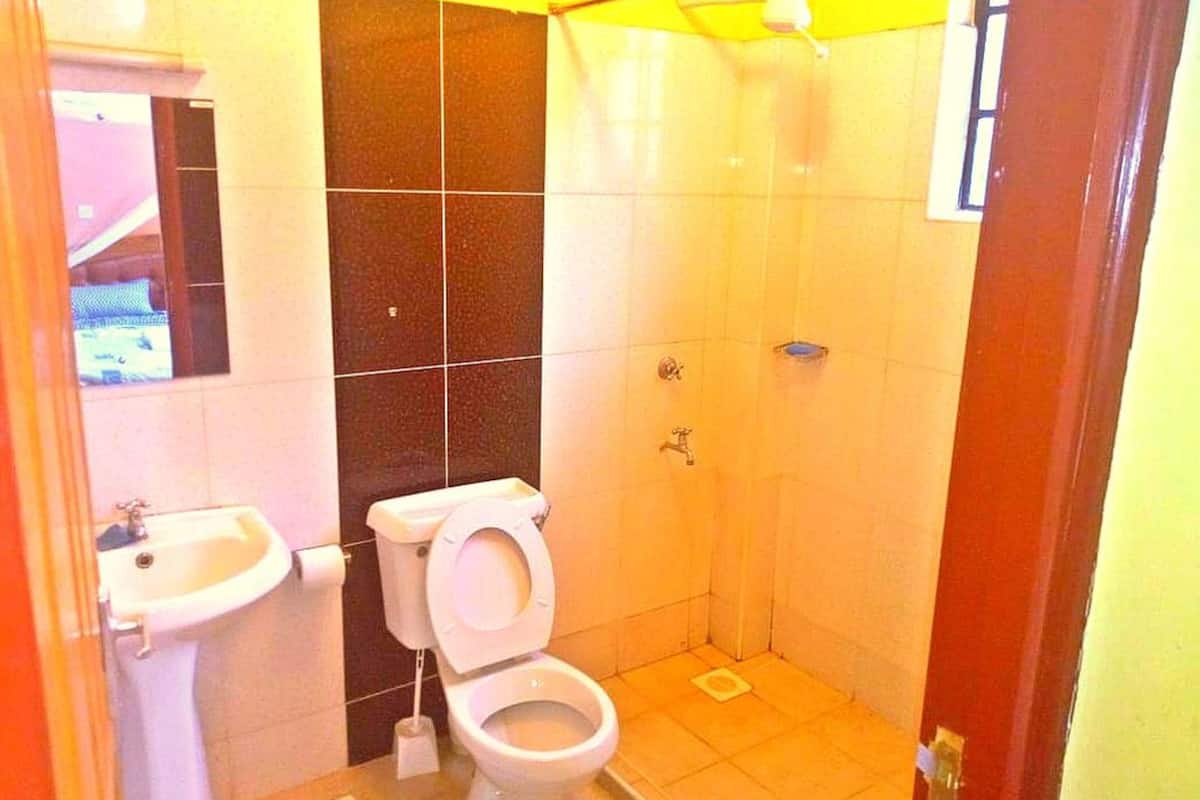 shower, free toiletries, towels