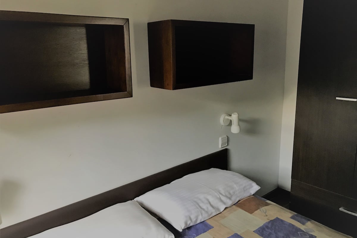 Blackout curtains, wheelchair access