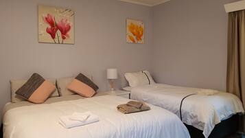 3 bedrooms, blackout curtains, iron/ironing board, free WiFi