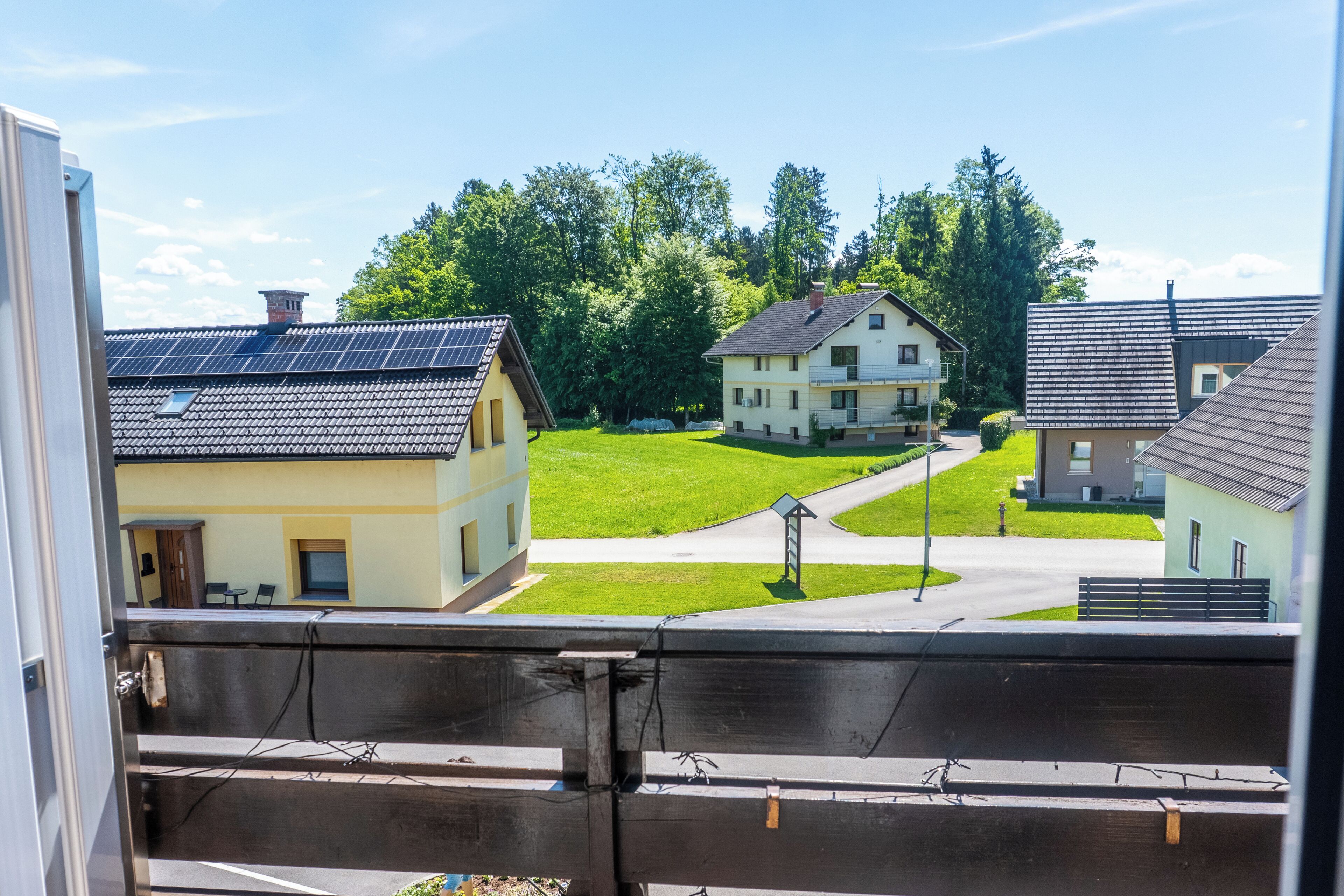 Chambre Économique Double ou avec lits jumeaux, vue jardin | Vue sur le jardin