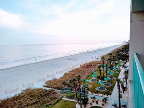 Property grounds - SEA BREEZE  -  Direct Oceanfront condo, end unit  (Myrtle Beach)