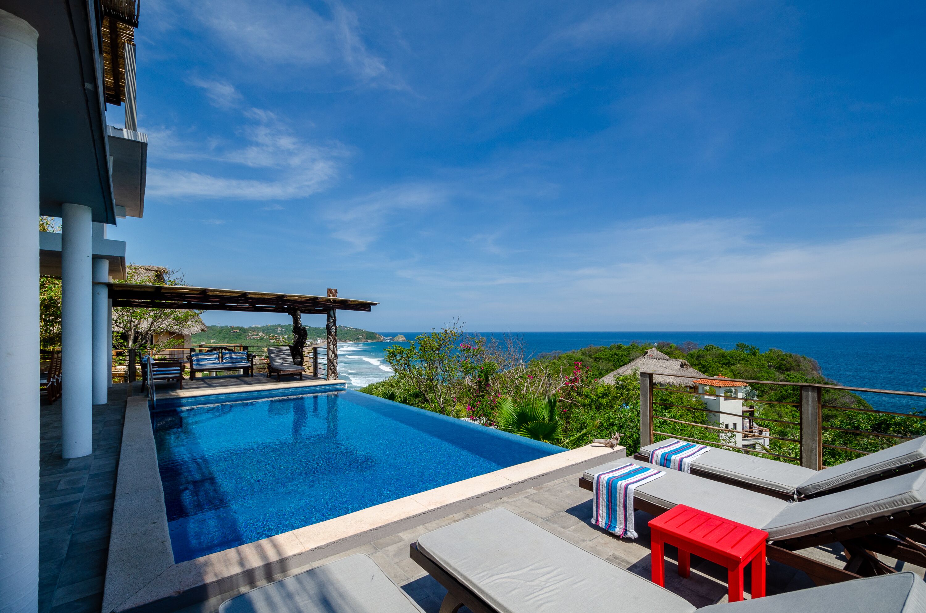 Blick von der Unterkunft