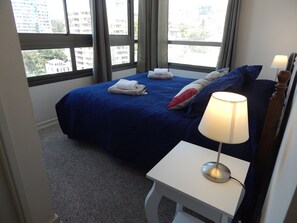 2 bedrooms, hypo-allergenic bedding, individually decorated