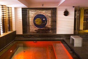 Indoor pool, a heated pool