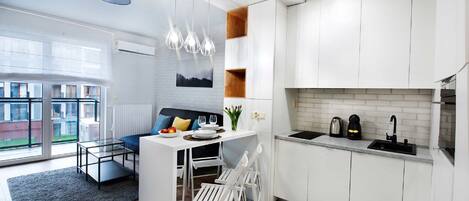 Classic Apartment, 1 Bedroom | Living area | TV