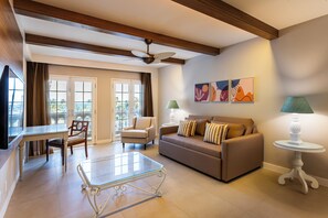 Suíte júnior | Hochwertige Bettwaren, Minibar (mit einigen kostenlosen Artikeln)