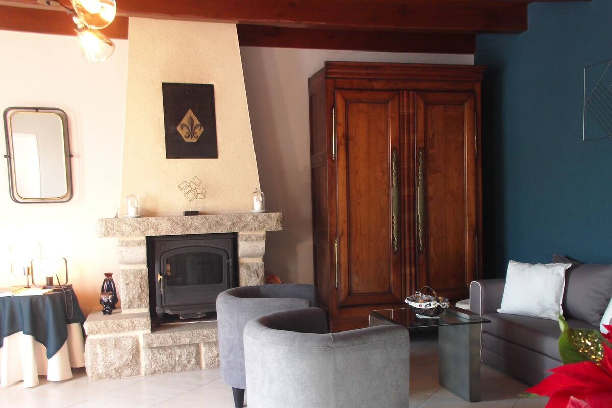 Een flatscreentelevisie