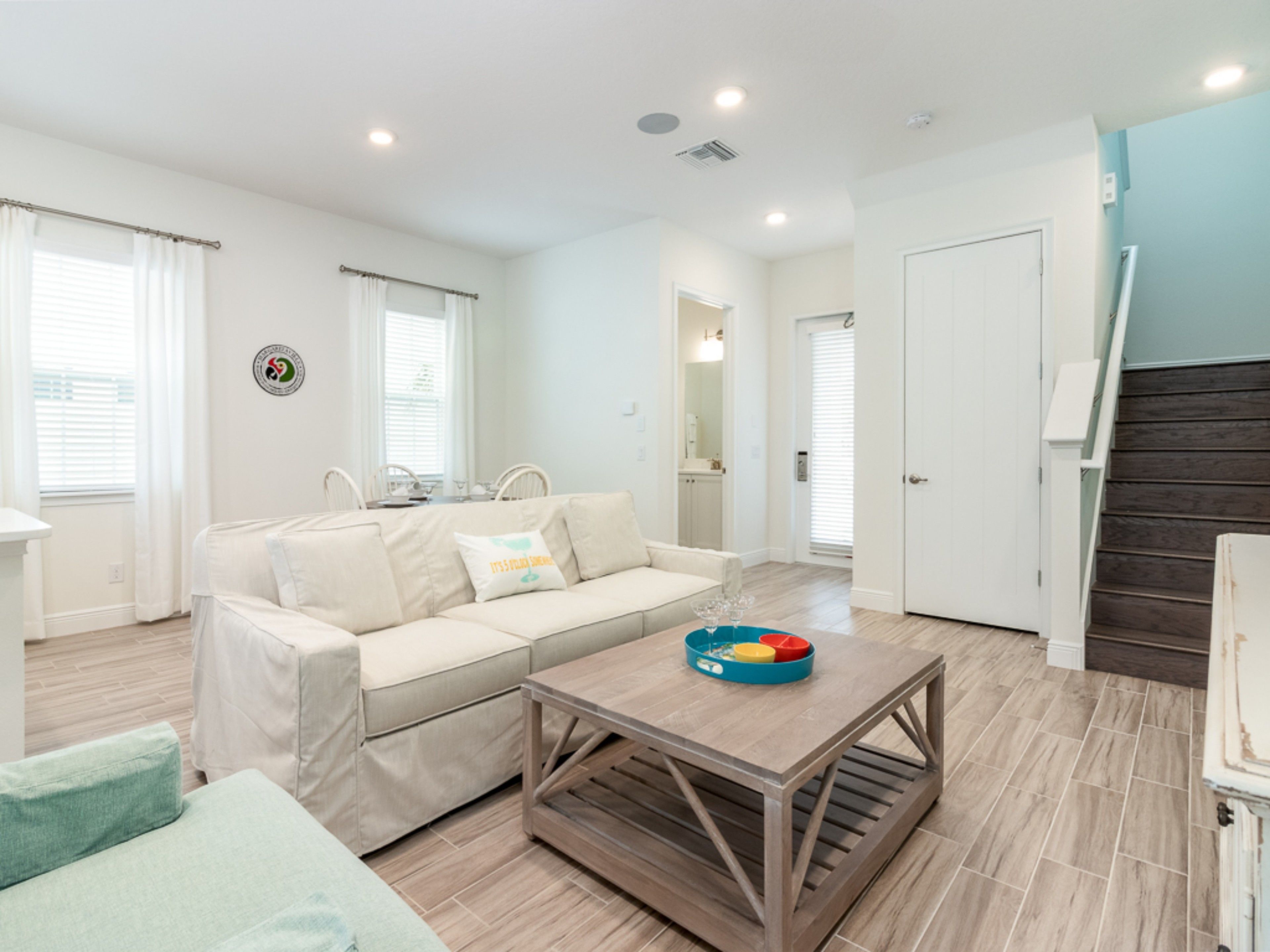 house, multiple beds, park view (holiday home) | living room | 55-inch tv with cable channels, streaming services