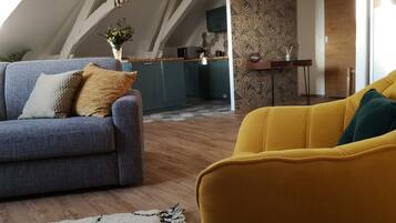 Smart-tv, videospelletjes, een dvd-speler en een stereo