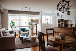 Apartment, 2 Bedrooms | Living area | Smart TV