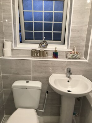 Towels, soap, toilet paper