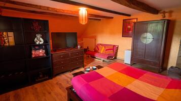 2 chambres, bureau, lit parapluie, Wi-Fi gratuit