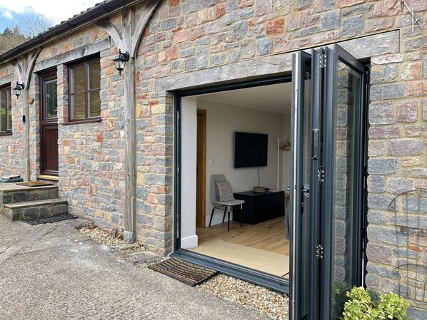 Exterior detail - Secluded converted Barn nestled on the North slopes of the Mendips. (Upper Langford)