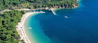 Best location deluxe apartment "Fire" in Villa Stratos near the sea amazing view