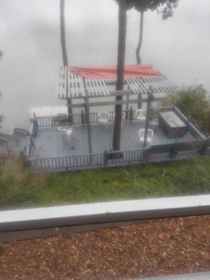 Property grounds - Dock on lake and our 750 sq ft cottage home at Kentucky Lake (New Concord)