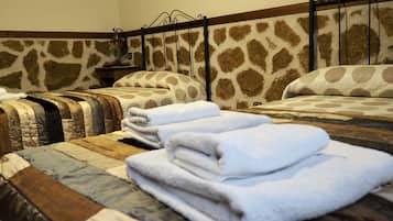 2 bedrooms, bed sheets