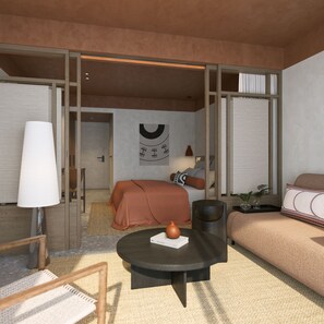 Minibar, in-room safe, blackout drapes, free WiFi