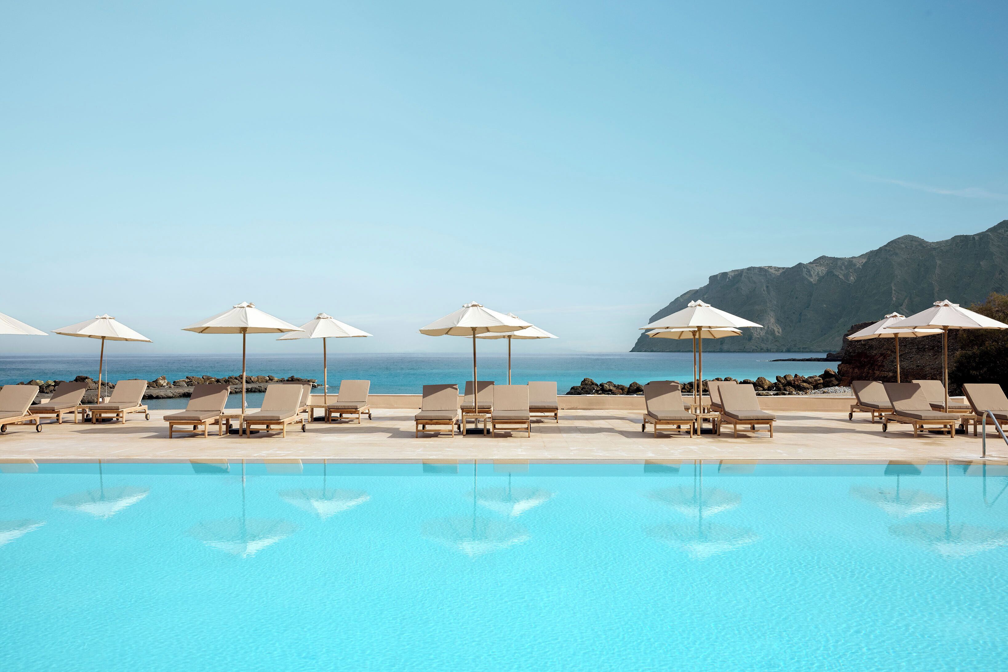 2 outdoor pools, pool umbrellas, sun loungers