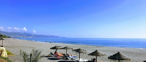 Beach nearby, beach towels