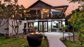 Front of property – evening/night