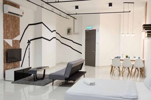 Studio, Berbilang Katil | Seterika/papan seterika, Wi-fi percuma, cadar katil