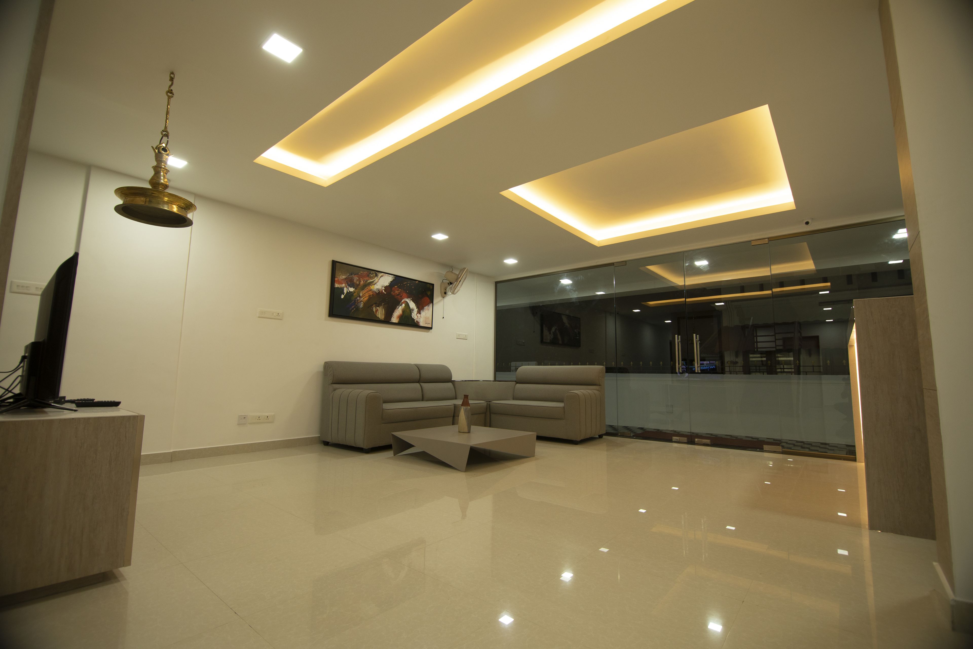 Siddeområde i lobbyen