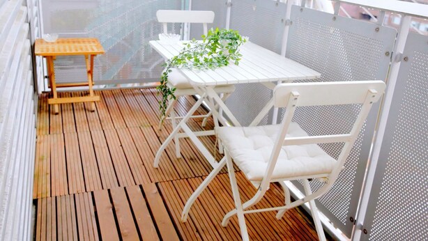 Departamento de lujo, 1 cama matrimonial, para no fumadores, vista a la ciudad | Balcón
