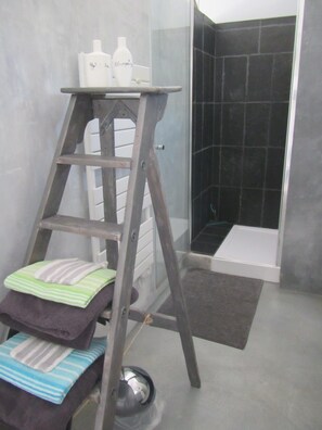 Bathroom shower - Loft Atypique (Villeneuve-de-Riviere)