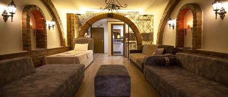 Standard Triple Room, City View | Shared kitchen facilities | Full-size fridge, microwave, stovetop, electric kettle