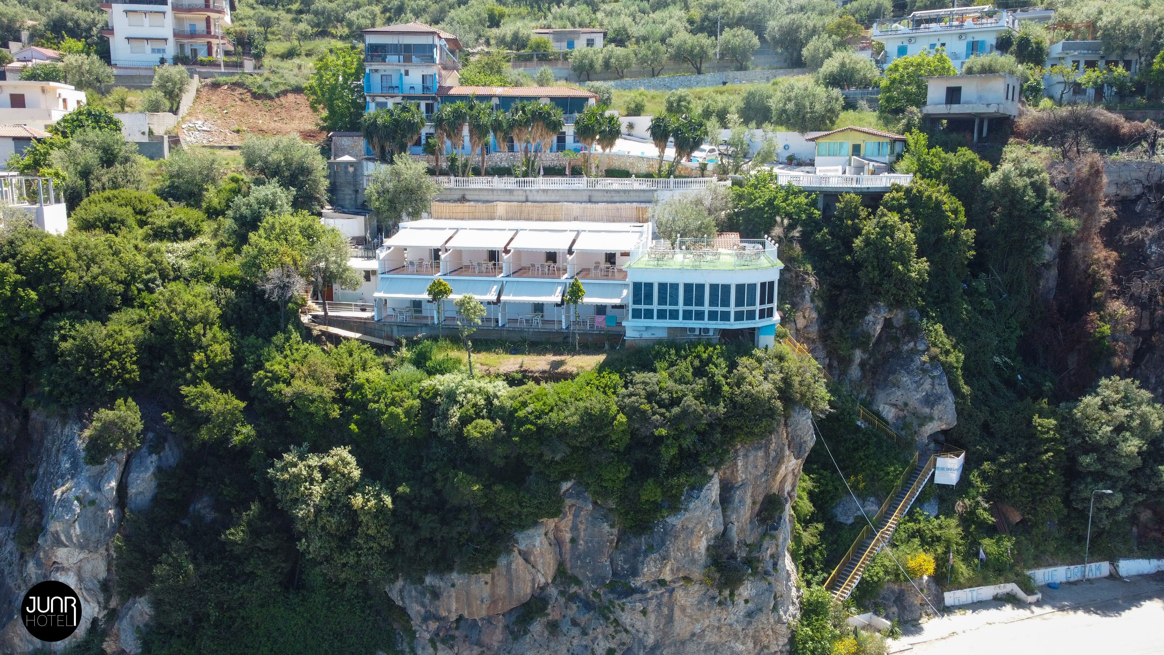 Fassade der Unterkunft