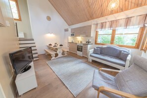 Cottage, multiple beds (5-6 Adults) | Living area | TV - Yyteri Resort & Camping (Pori)