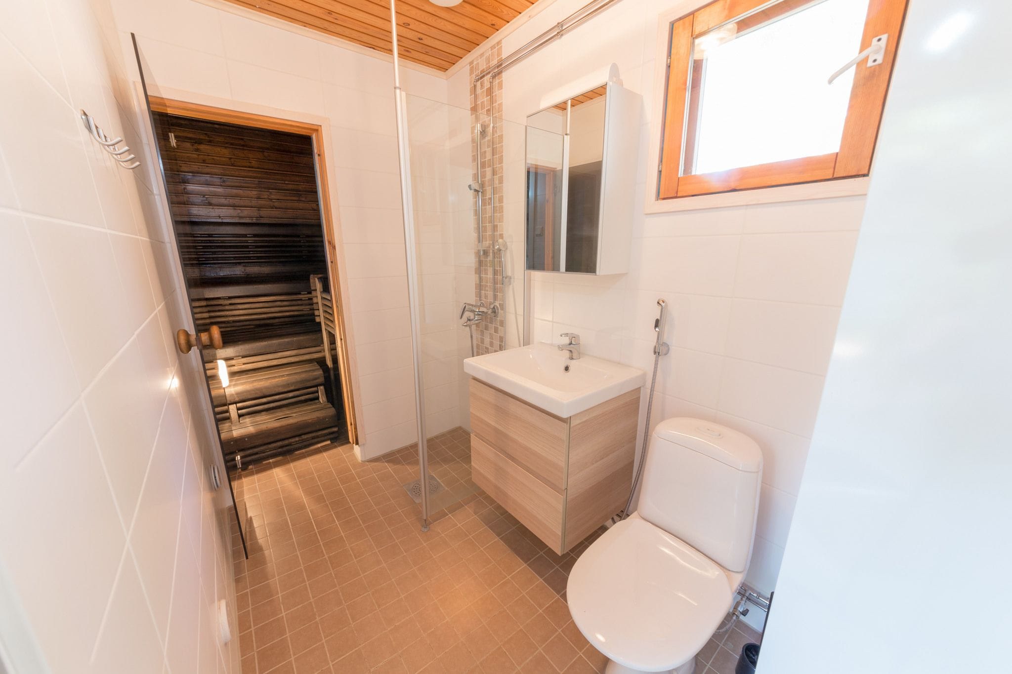 plus cottage multiple beds, with sauna (2-4 adults) | bathroom | shower, bidet