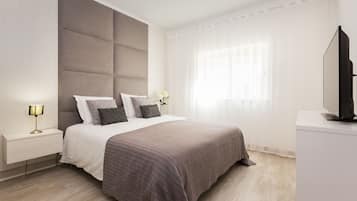 Apartment, 1 Schlafzimmer, Terrasse, eingeschränkter Meerblick (1) | 1 Schlafzimmer, Zimmersafe, schallisolierte Zimmer