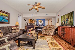 Condo, Multiple Beds (Cedar Lodge 105) | Living area | Flat-screen TV, DVD player - Cedar Lodge 105 (Pigeon Forge)