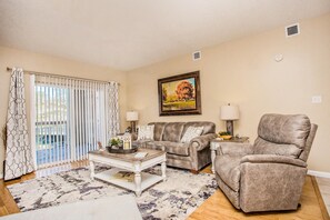 Condo, Multiple Beds (Bear Crossing 103) | Living room | Flat-screen TV, DVD player - Bear Crossing 103 (Pigeon Forge)