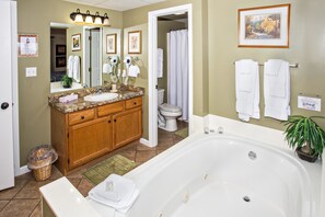 Condo, Multiple Beds (Whispering Pines 222) | Bathroom - Whispering Pines 222 (Pigeon Forge)