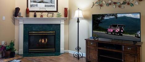 Condo, Multiple Beds (Whispering Pines 232) | Living room | Flat-screen TV