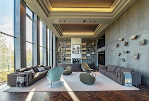 Sala de estar en el lobby