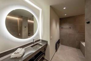 Deluxe Double Room, 1 King Bed with Sofa bed, Balcony | Bathroom | Designer toiletries, hair dryer, slippers, bidet