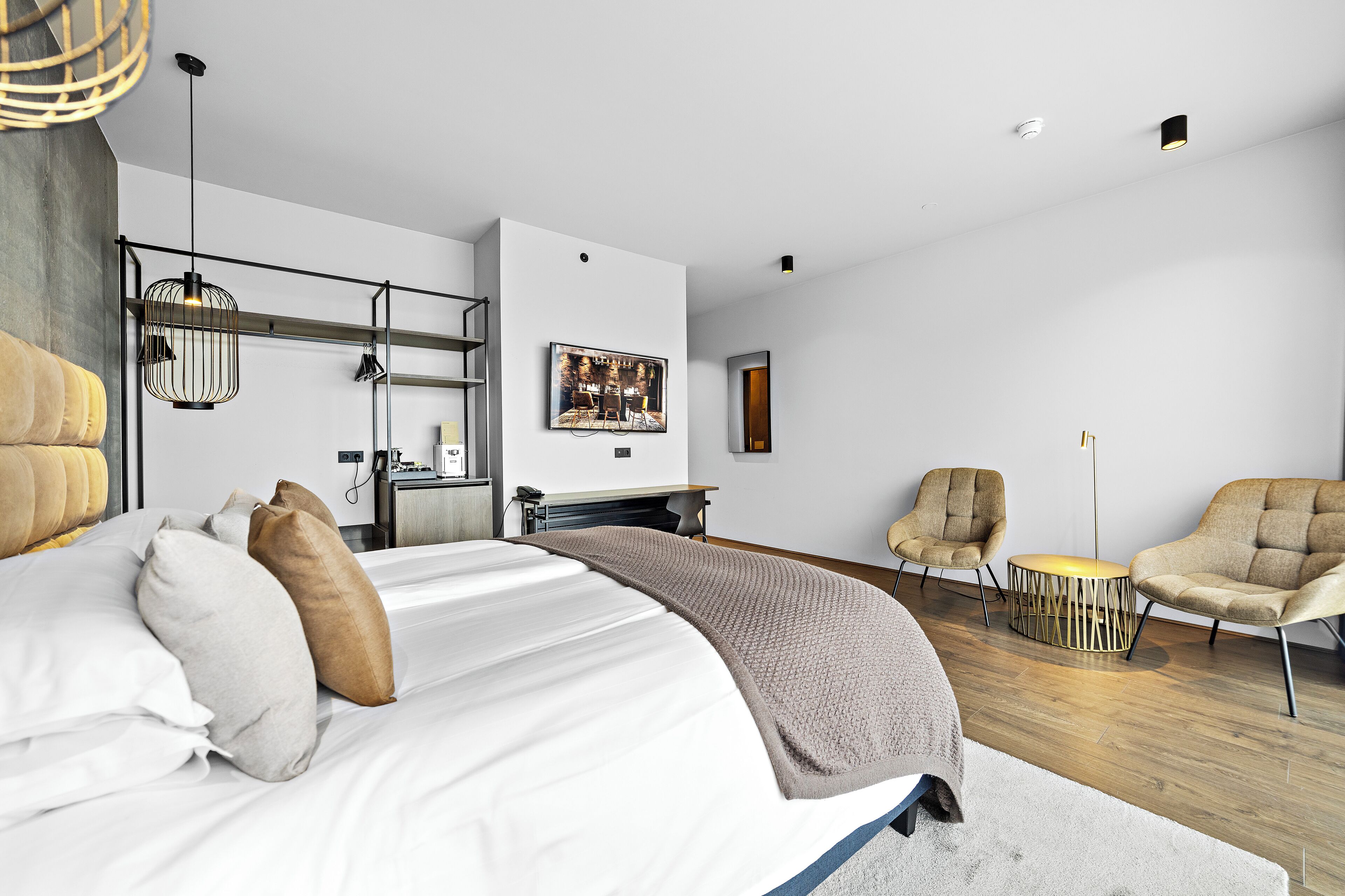 Deluxe Double Room, Balcony | In-room safe, desk, laptop workspace, blackout curtains