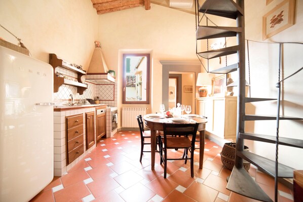 Apartment, 2 Doppelbetten (Leone Apartment-San Frediano) | Speisen