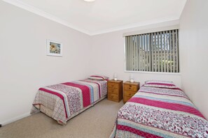 2 bedrooms, iron/ironing board