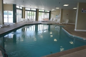 Indoor pool, a heated pool