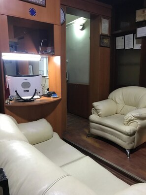 Sitteområde i lobbyen