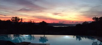 'La Casetta' looks out over the Gulf of Arazachena with a sea view of Cannigione