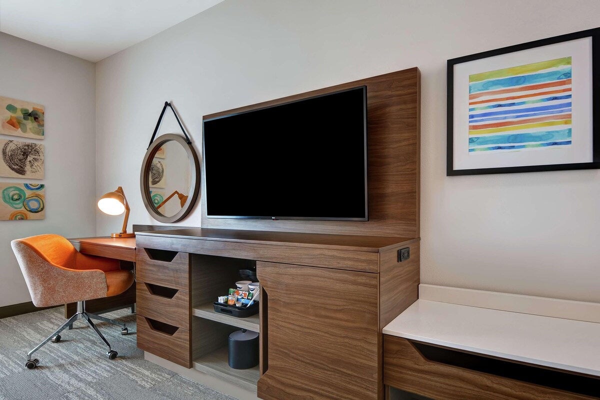 Living room | 55-inch LCD TV with premium TV channels, TV, table football
