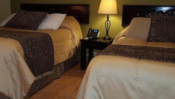 Desk, blackout drapes, iron/ironing board, free WiFi