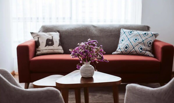 Apartment, 1 Queen Bed, Non Smoking | Living area | Smart TV - Excelente ubicación, acogedor apt en Miraflores (Lima)